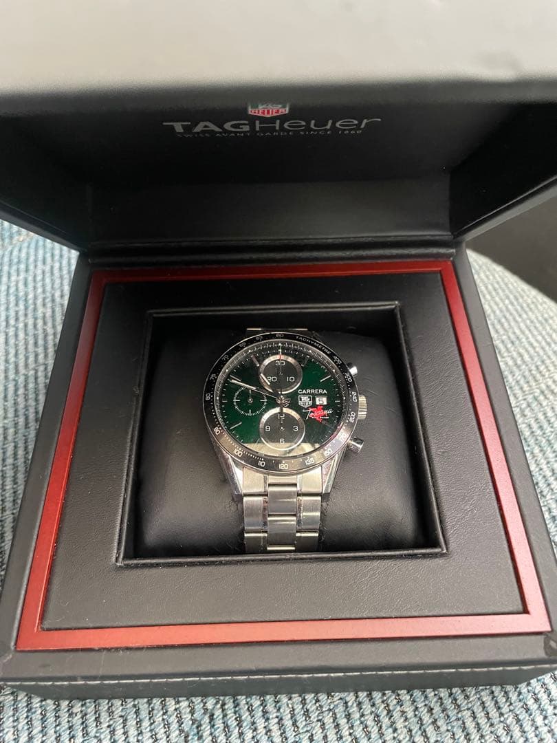 shark　TAG Heuer クロノグラフ グリーン　限定モデル