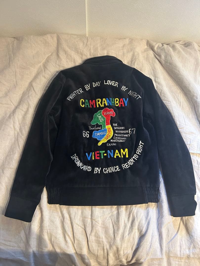 スカジャン 虎刺繍 カンボジア・ベトナムデザイン ベトジャン