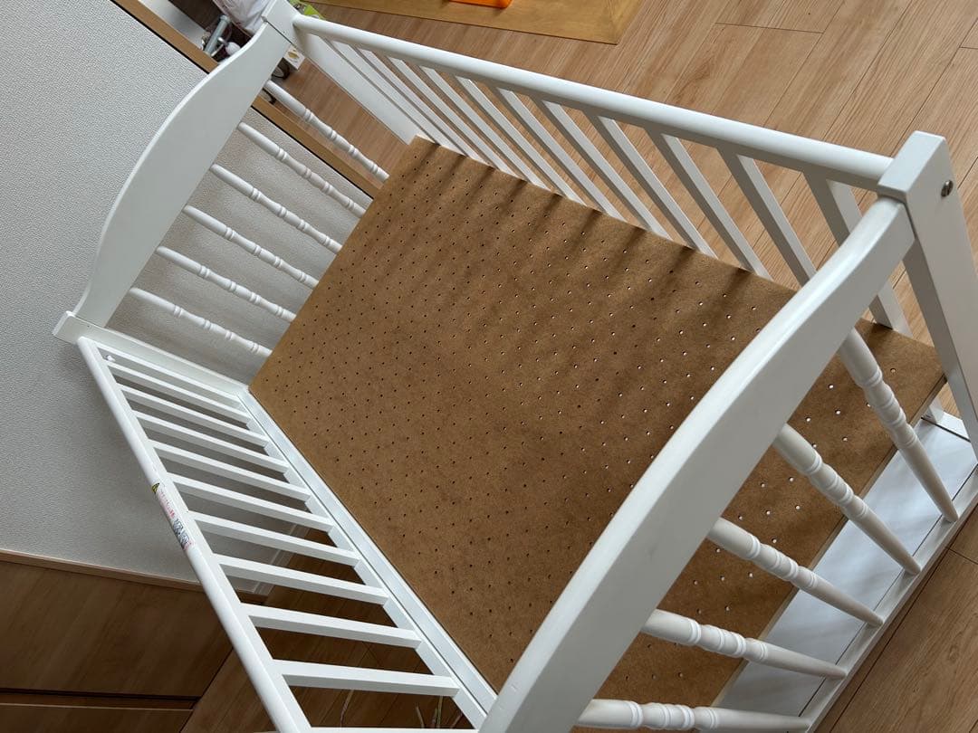 石崎家具　スリーピー　エリーゼ　ホワイト⭐️ベッドガード布団、バウンサー、沐浴槽付