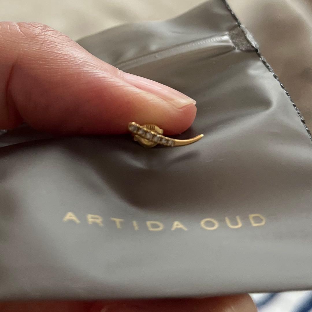 artida oud k18パヴェダイヤミニホーンスタッドピアス
