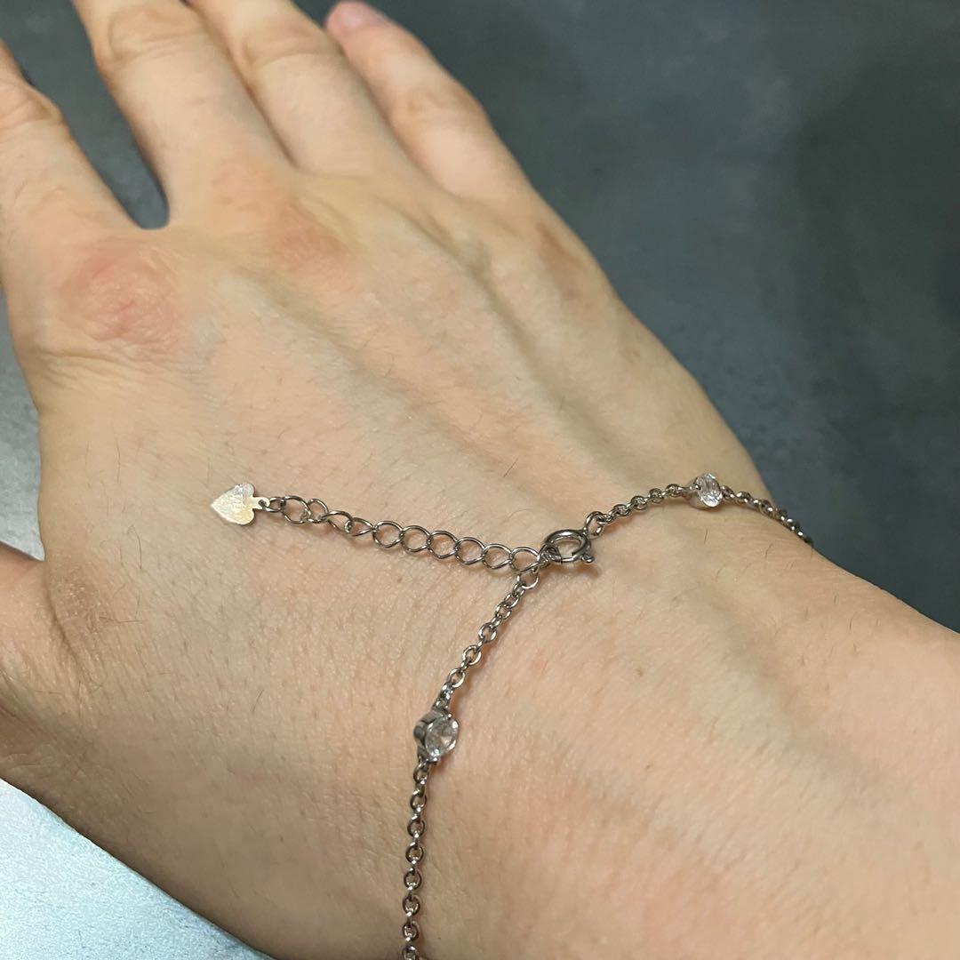 SILVER925 STONE CHAIN BRACELET/シルバー/ブレス