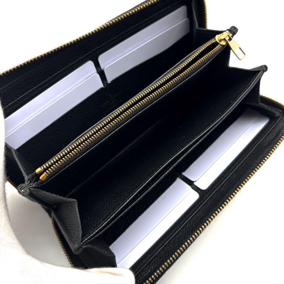 最終価格【極美品✨】ルイヴィトン 長財布 アンプラント ジッピーウォレット 黒
