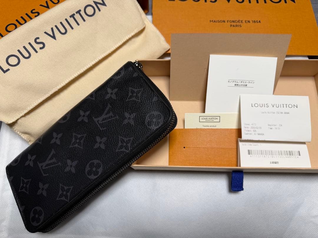 ルイヴィトン モノグラム エクリプス ジッピーウォレット