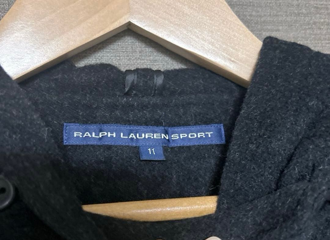 ラルフローレン　スポーツ　ダッフルコート　11 ダークグレー　毛100% 日本製