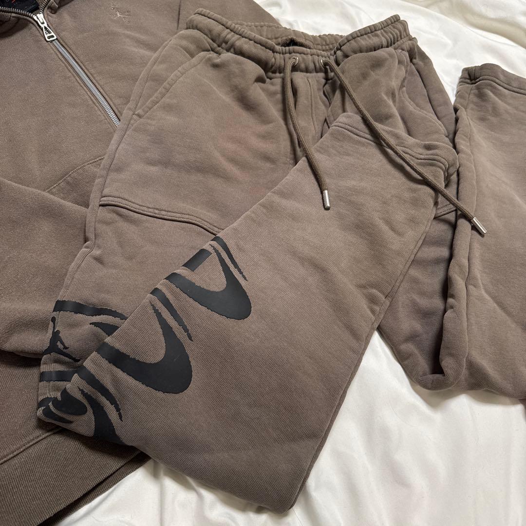 トラビススコット　Jordan スウェットセット ブラウン