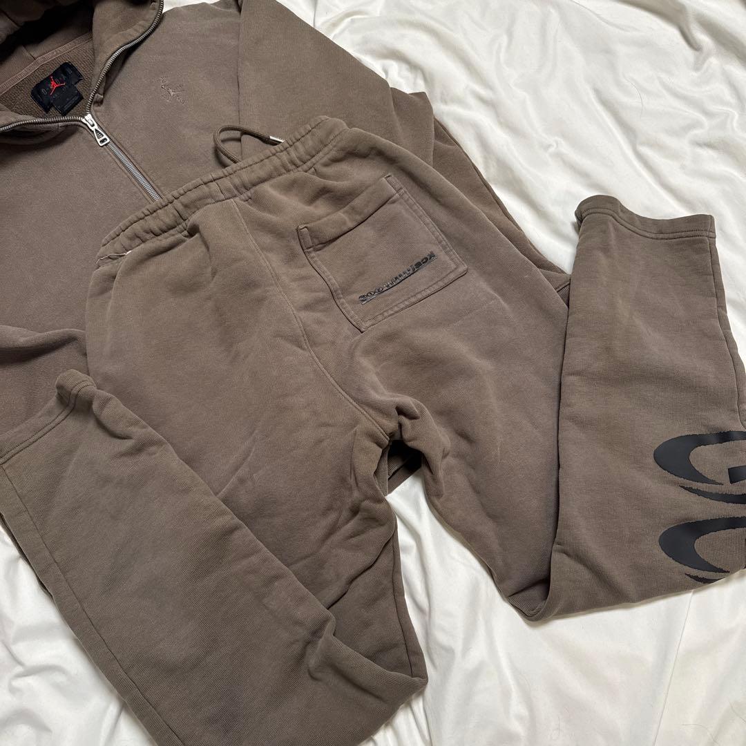 トラビススコット　Jordan スウェットセット ブラウン