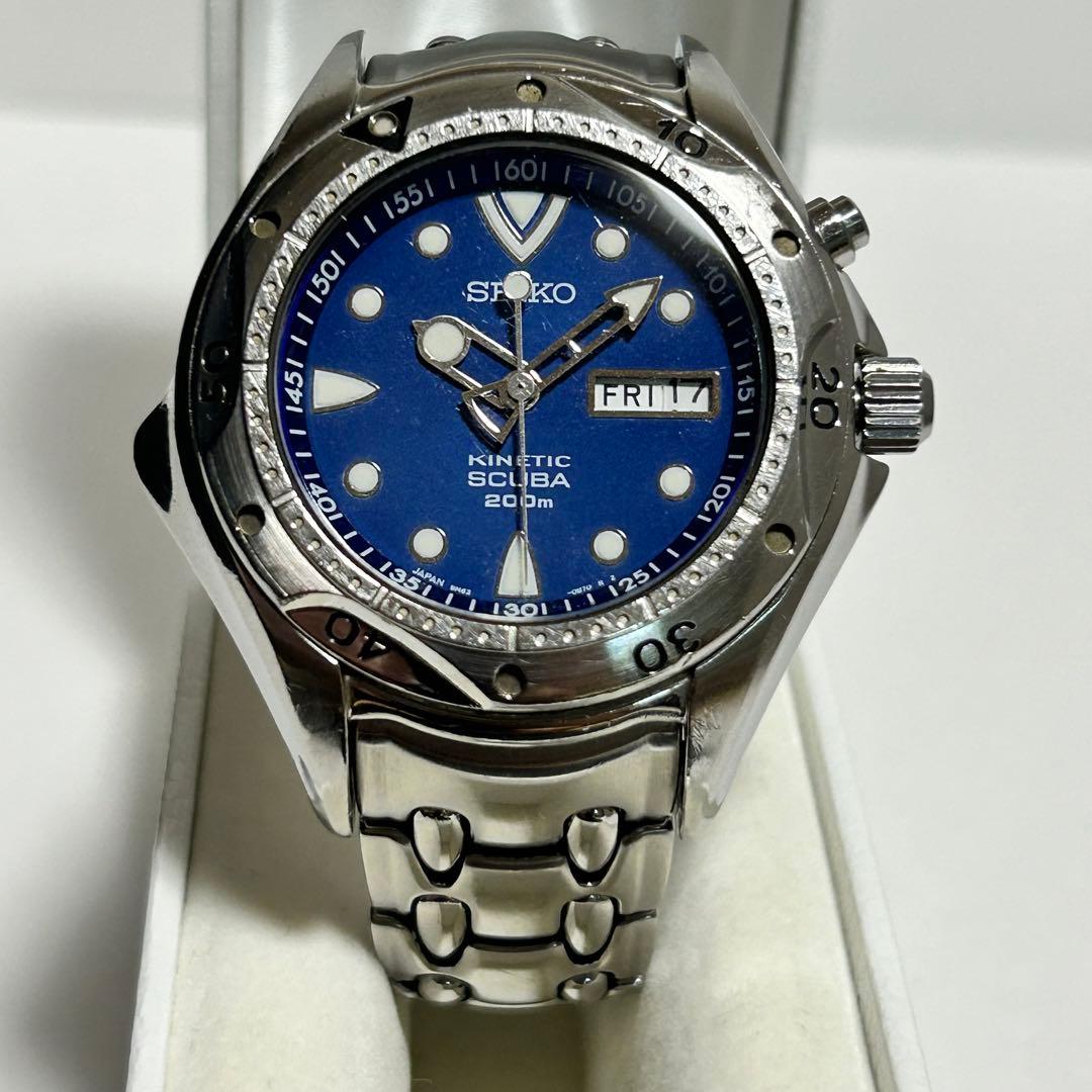 SEIKO セイコー キネティック スキューバ200m 防水 5M63-0B30