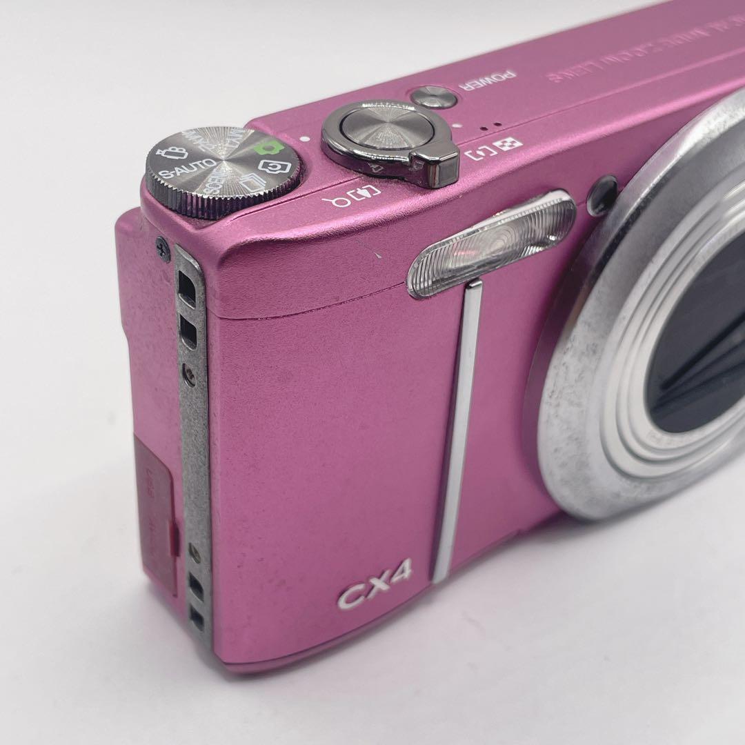 動作品✨RICOH CX4 ピンクバッテリー付き