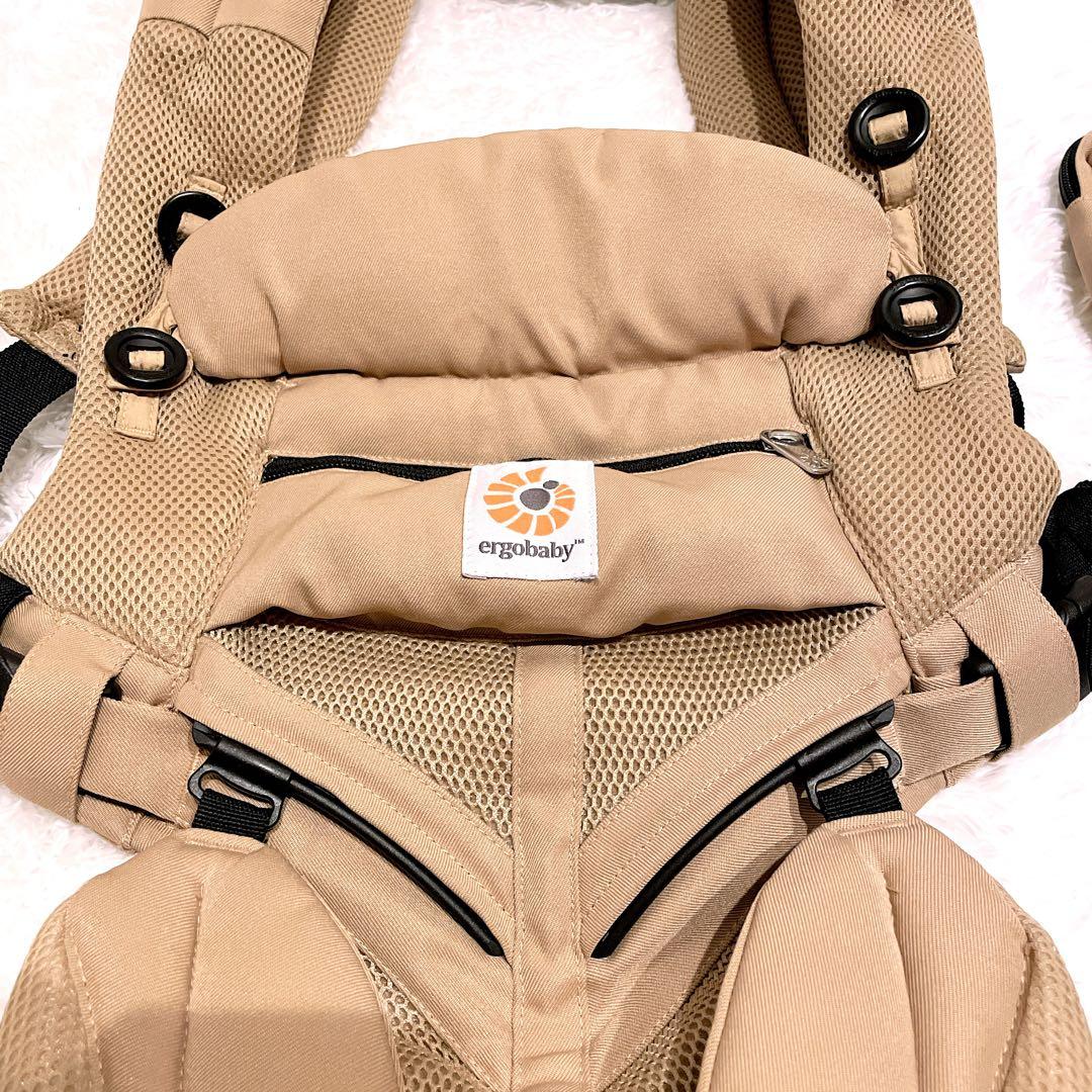 エルゴベビー 極美品✨オムニ360 クールエア　メッシュ　デザートベージュ