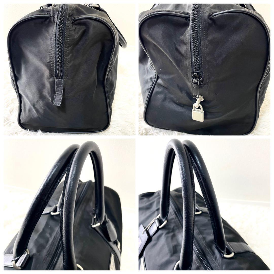 プラダ　PRADA ボストンバッグ　旅行カバン　大容量　ブラック　ナイロン