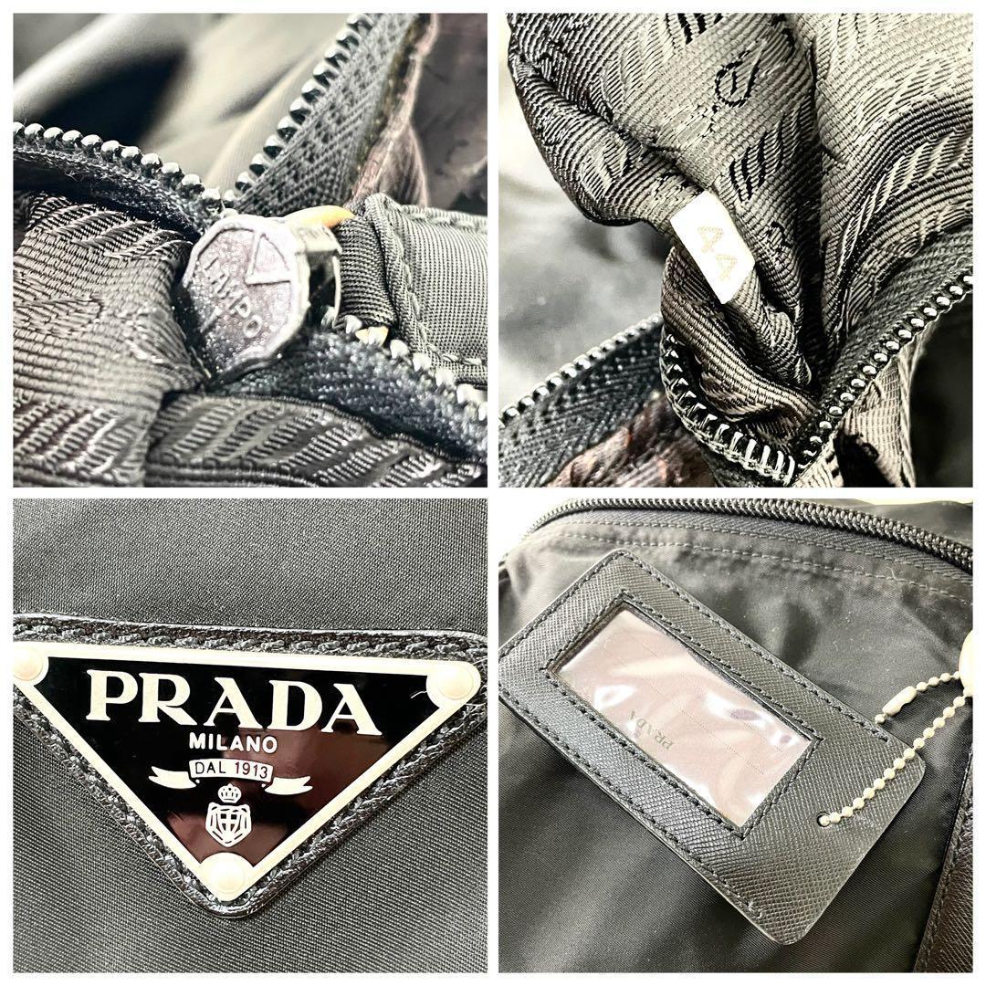 プラダ　PRADA ボストンバッグ　旅行カバン　大容量　ブラック　ナイロン