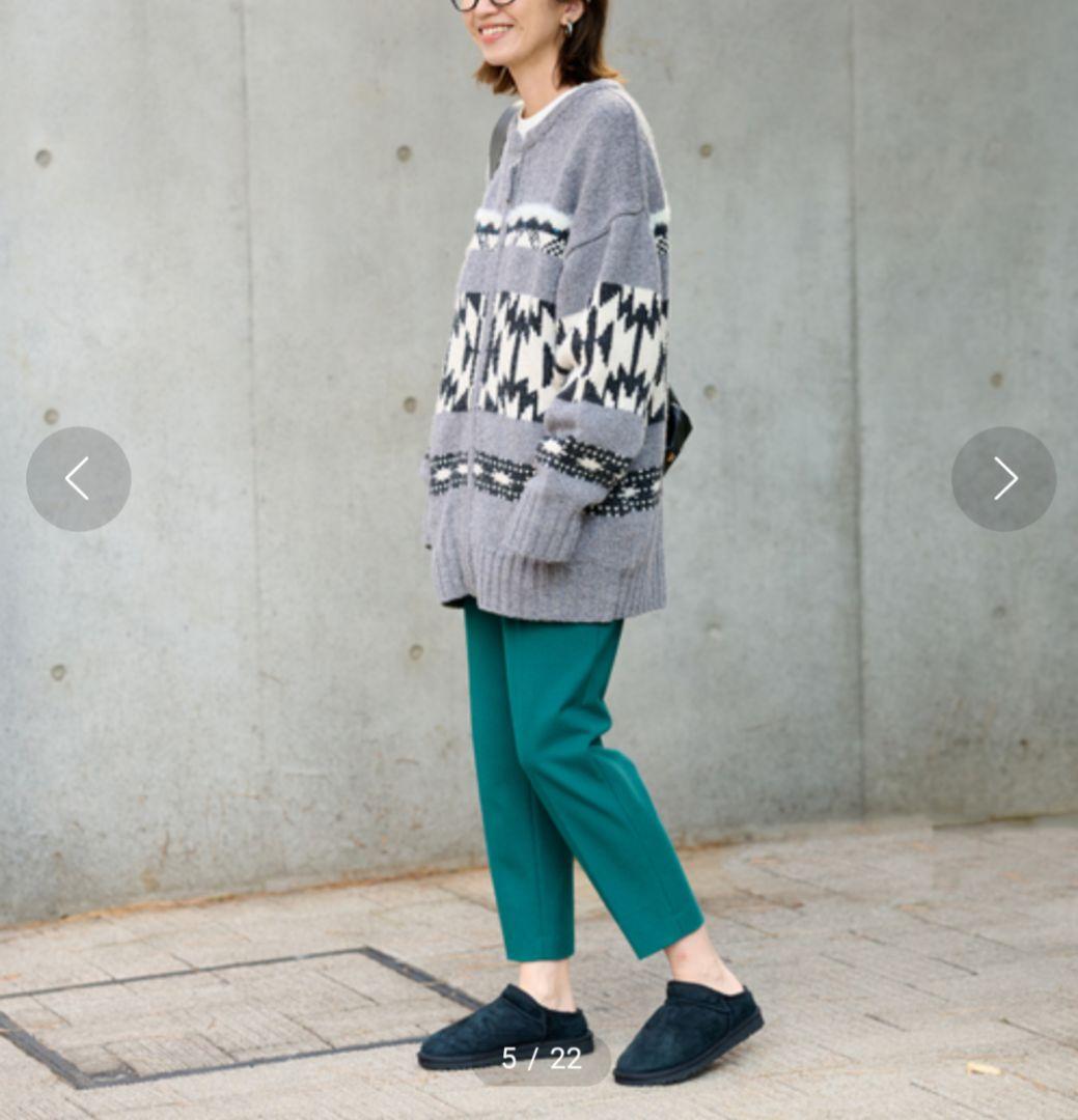 エコ様　極美品　フレームワーク　ジャガードZIPカーディガン