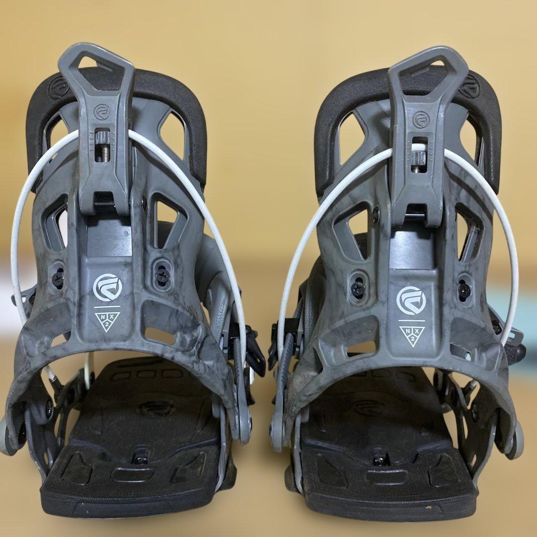 FLOW スノーボードビンディング グレー/ホワイト　M