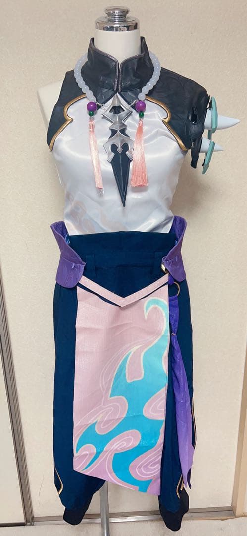原神 魈 コスプレ 衣装ウィッグセット 三分妄想Sサイズ ※最終値下げ