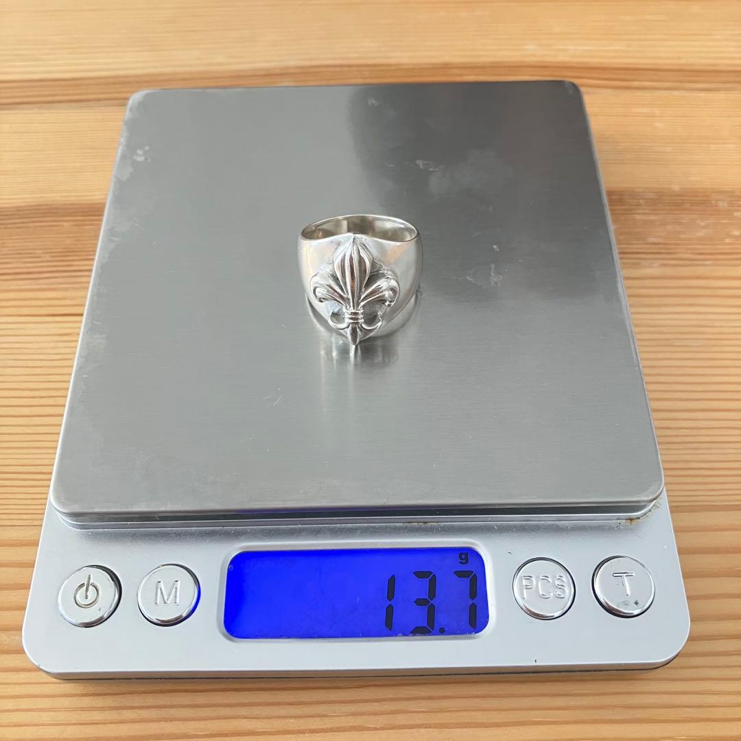 ヴィンテージ silver925 百合の紋章 シルバーリング フルールドリス