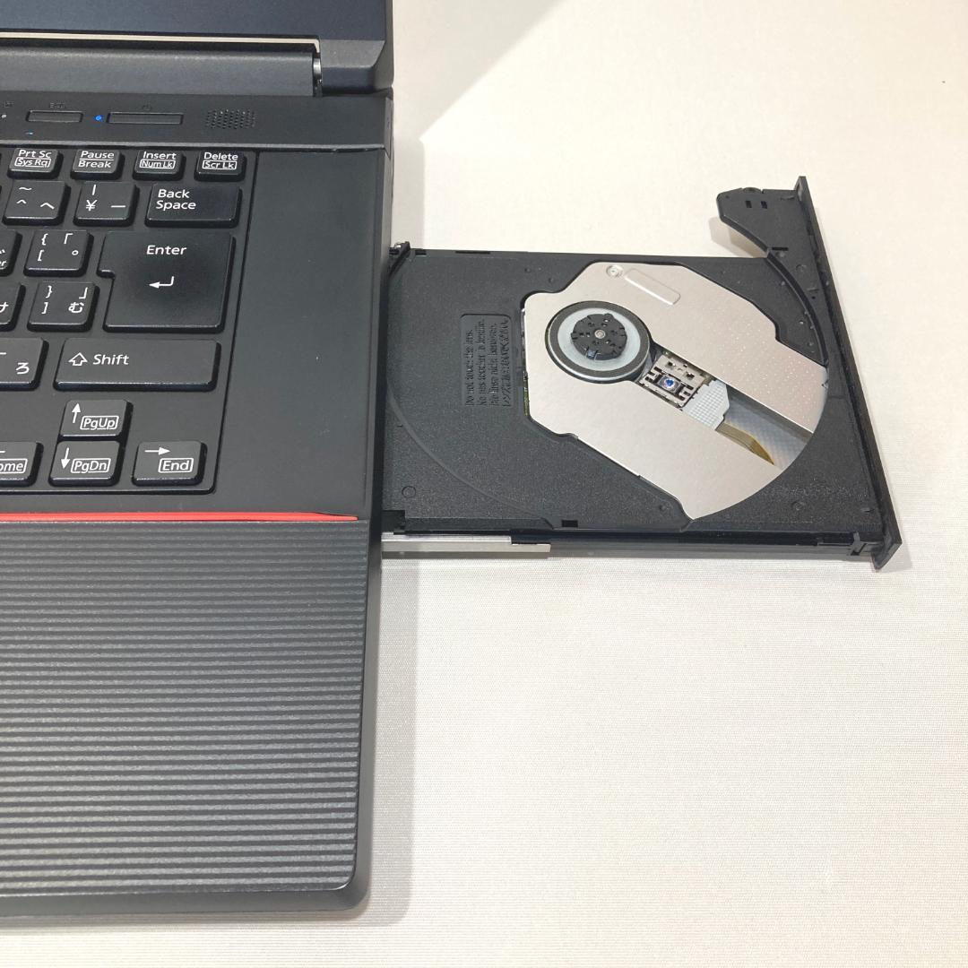 初心者✨快適・大画面・DVD✨赤・黒✨すぐ使えるノートパソコン◇T371-3