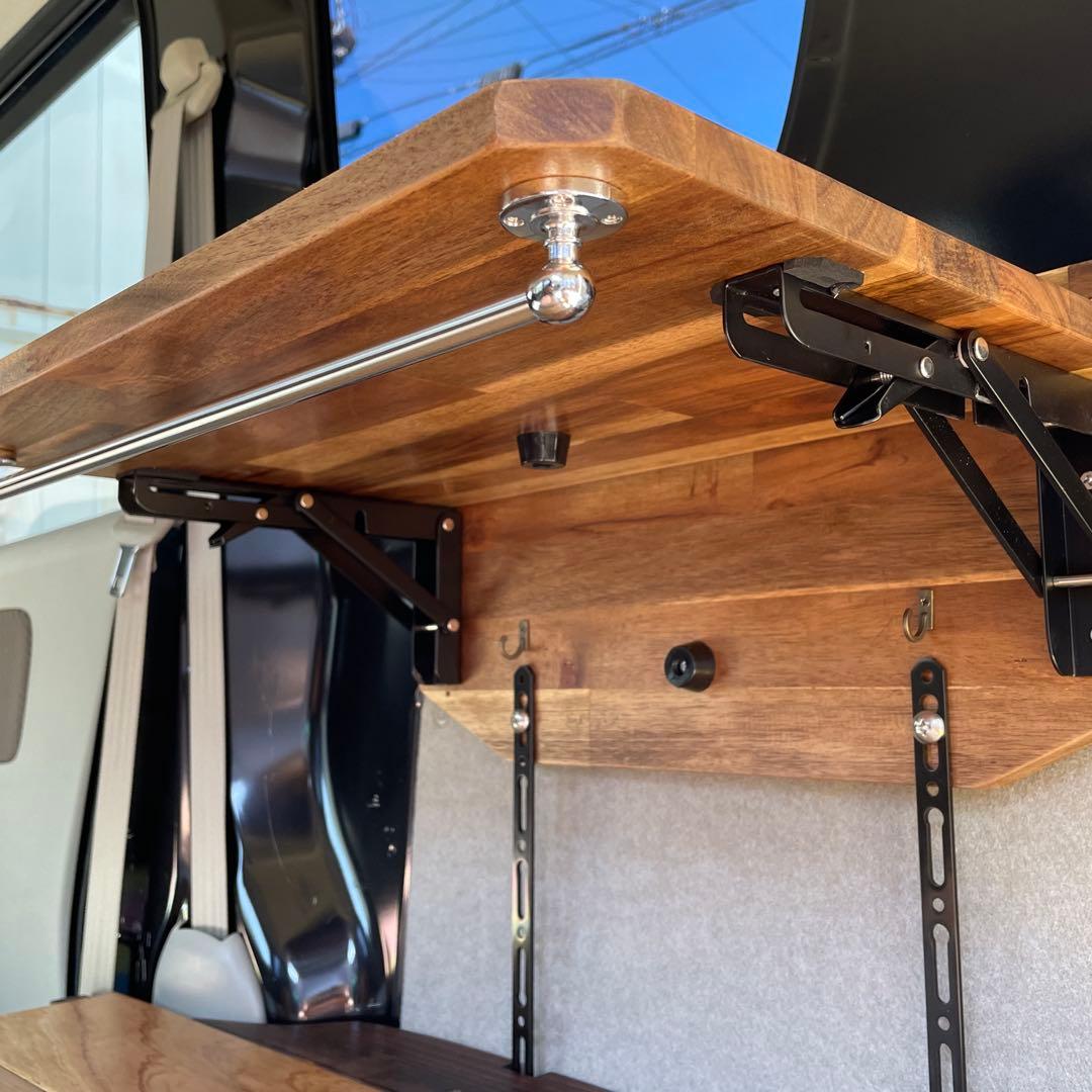 エブリイバン(DA17V)「手作り収納式サイドテーブル」 No.4