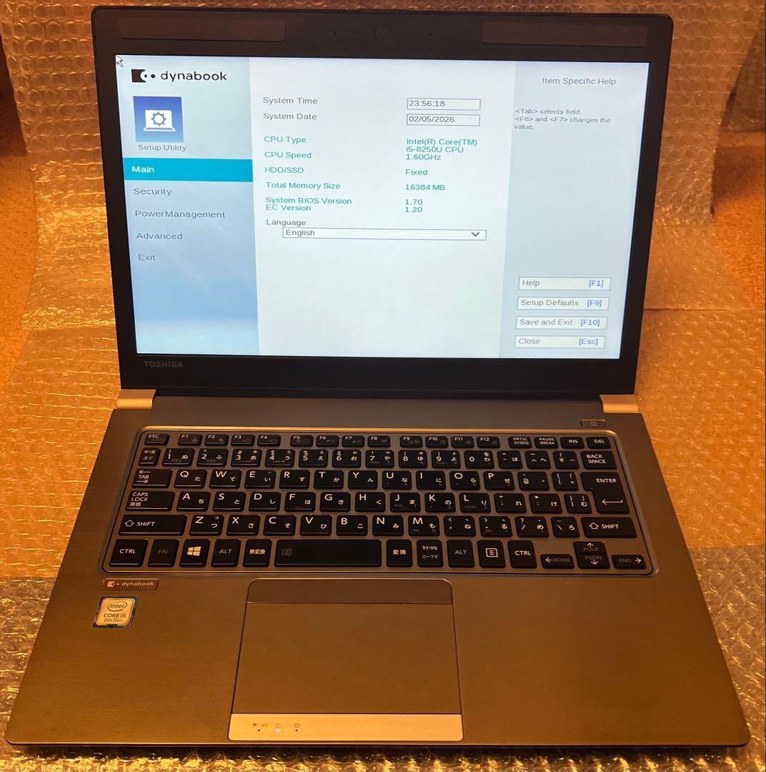 TOSHIBA dynabook ノートPC i5-8250U