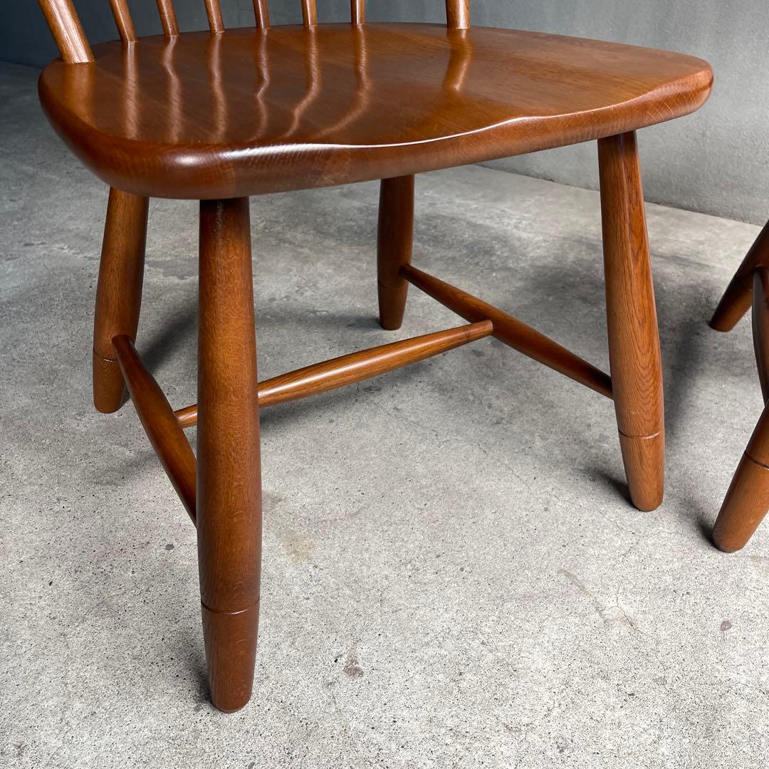 美品　飛騨　柏木工 ウィンザーチェア フープバック アローバック