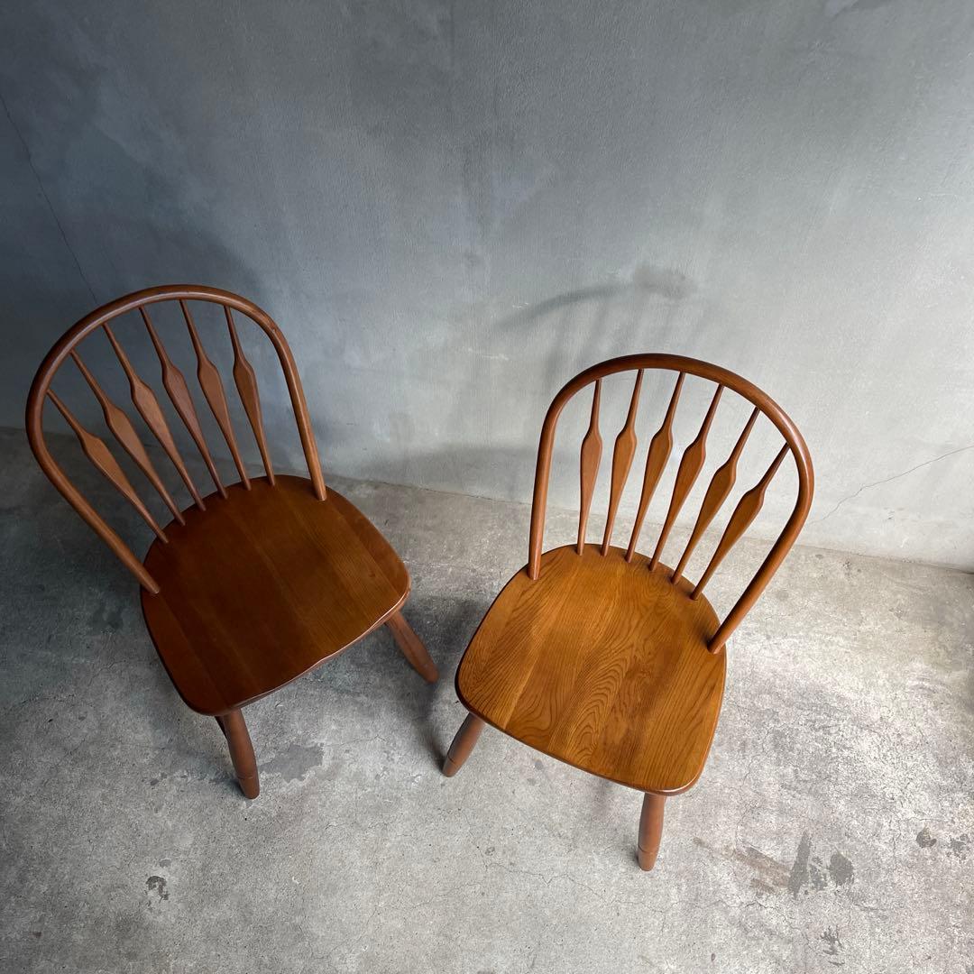 美品　飛騨　柏木工 ウィンザーチェア フープバック アローバック