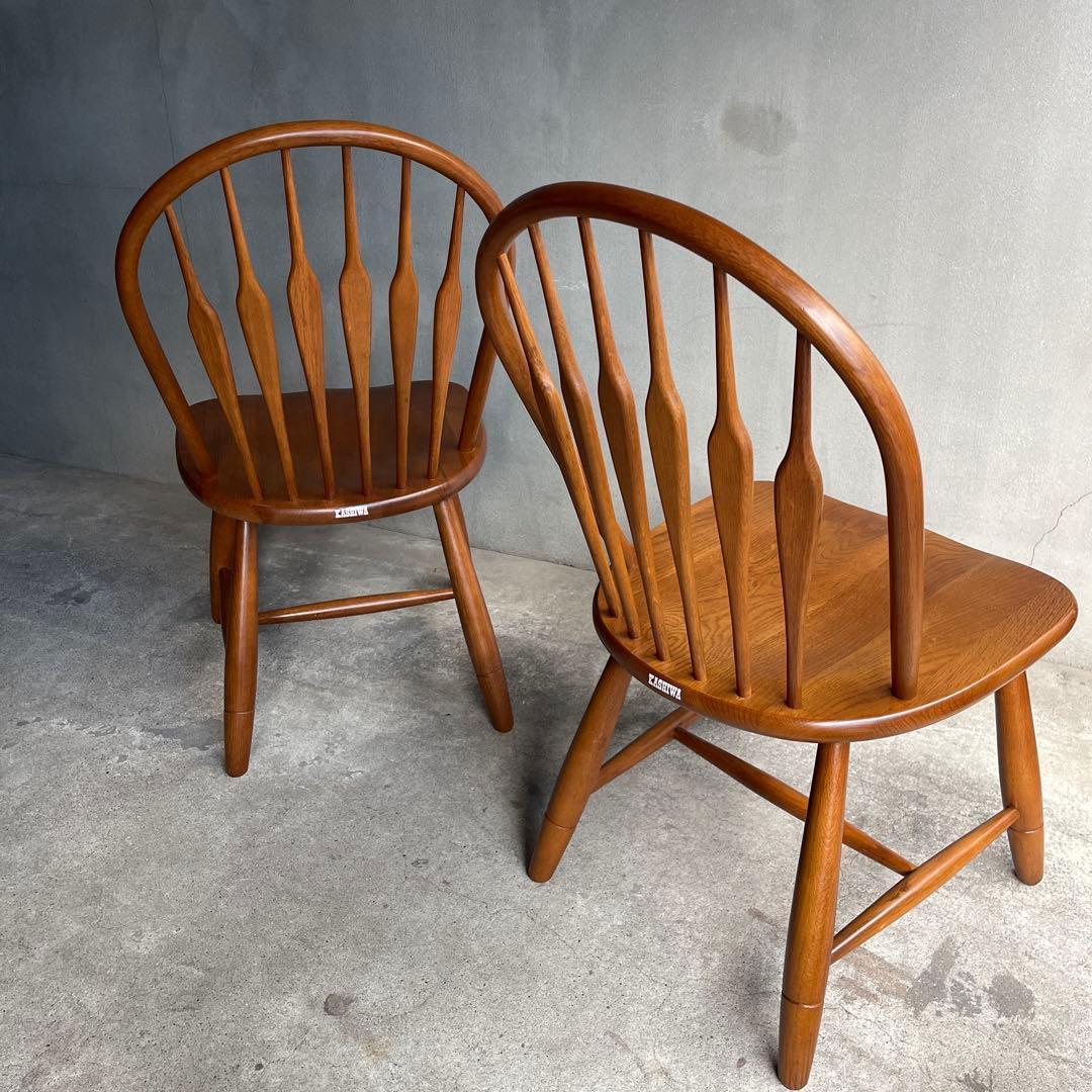 美品　飛騨　柏木工 ウィンザーチェア フープバック アローバック