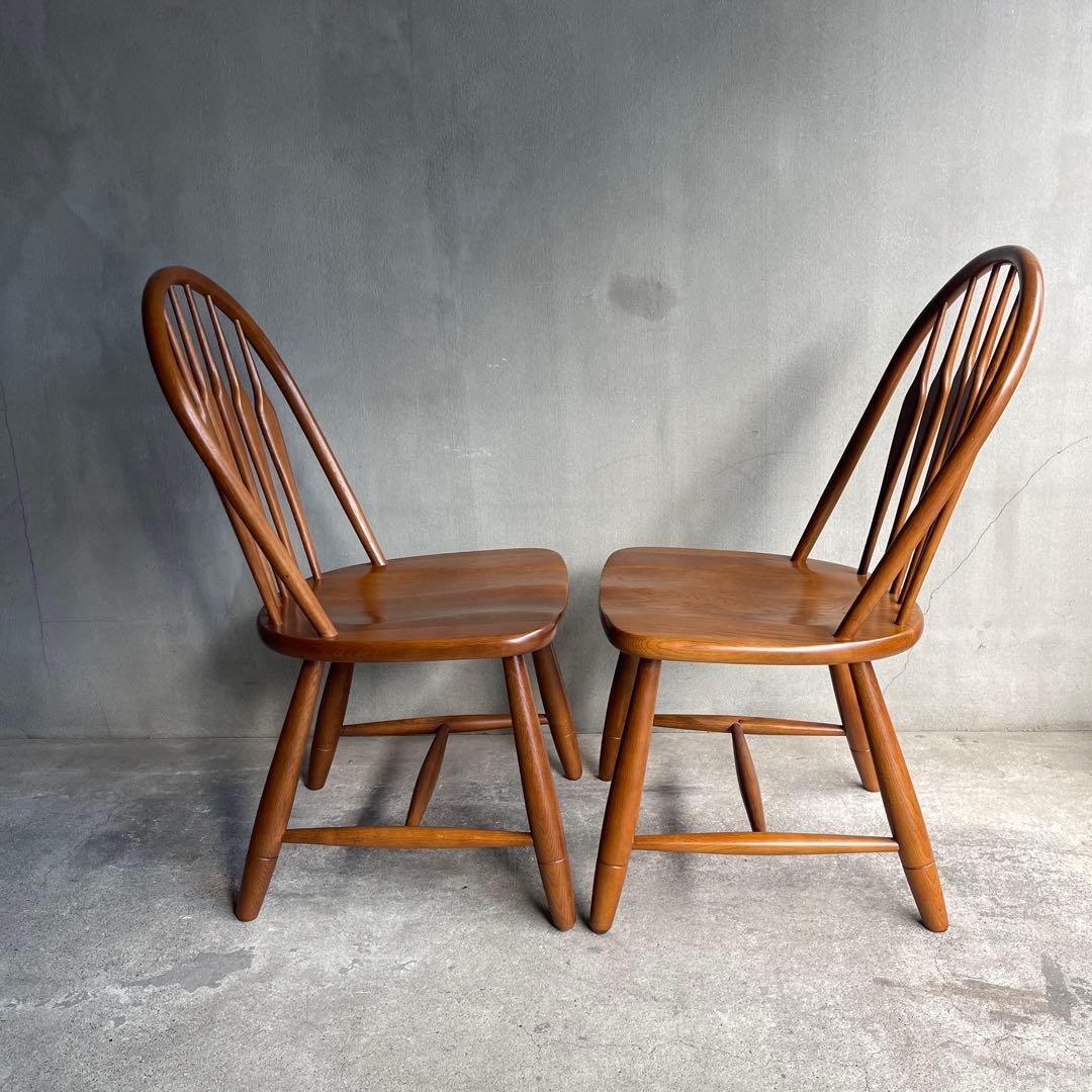 美品　飛騨　柏木工 ウィンザーチェア フープバック アローバック