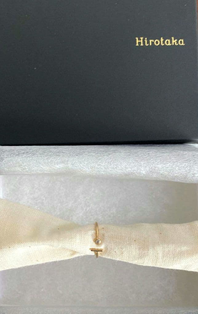 HIROTKA│GOSSAMER バー ダイヤモンドリング・イヤカフ