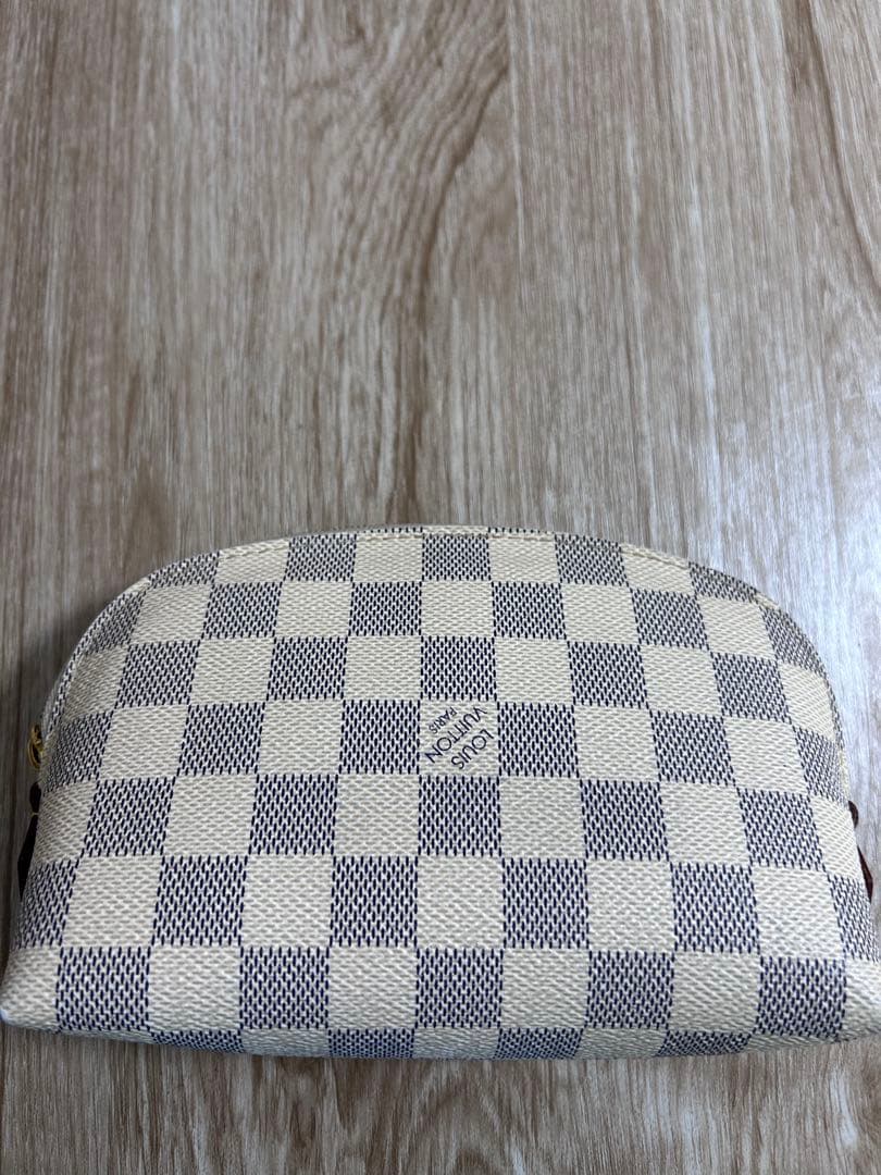 LOUIS VUITTON ポーチ ベージュ/グレー