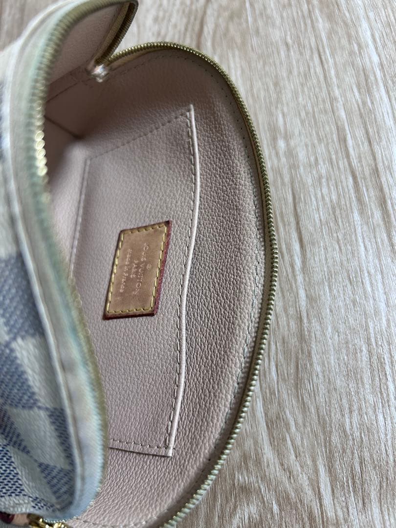 LOUIS VUITTON ポーチ ベージュ/グレー