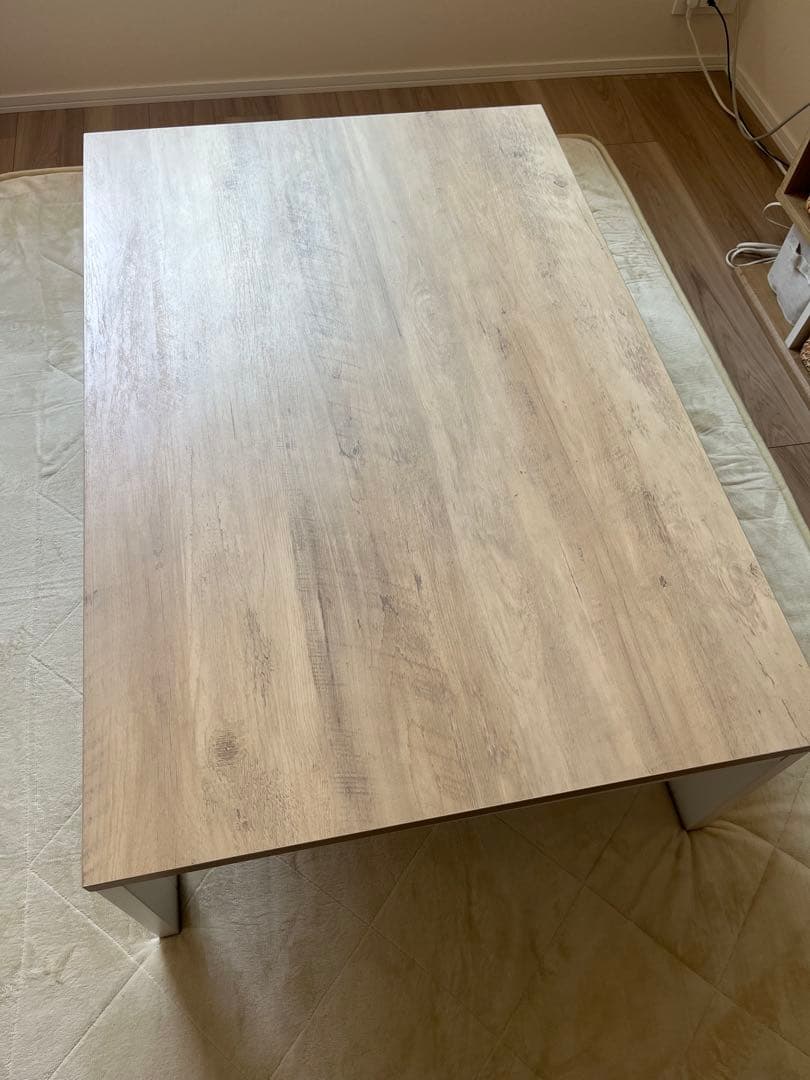 【美品】ニトリ　フラットヒーター付きリビングこたつ(フロットR105 VNA)