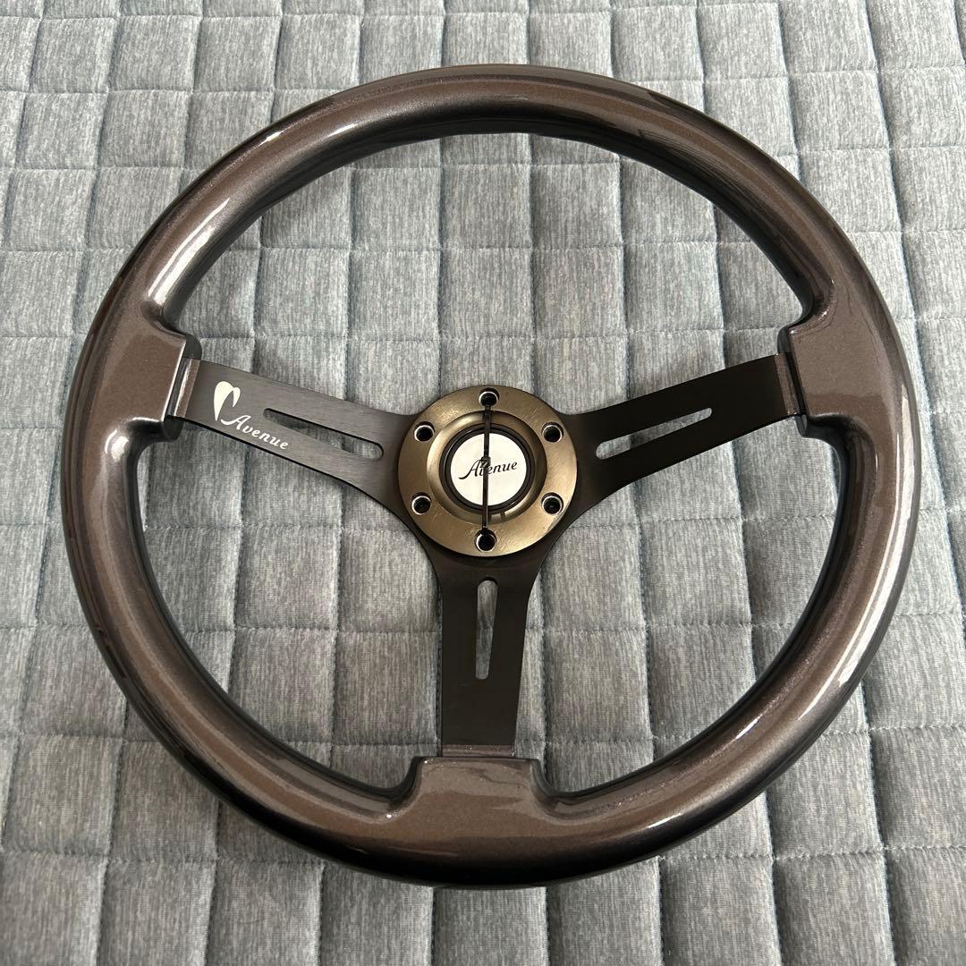 Avenue ステアリングホイール ディープコーン 35パイ ガンメタ