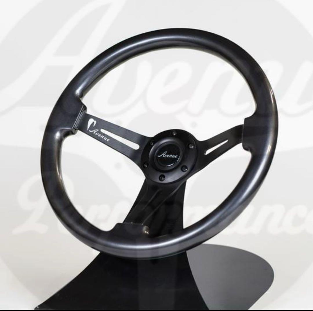 Avenue ステアリングホイール ディープコーン 35パイ ガンメタ