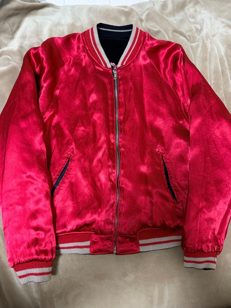 ２面用 別珍 Cropped Heads スカル 日本 スカジャン unisex