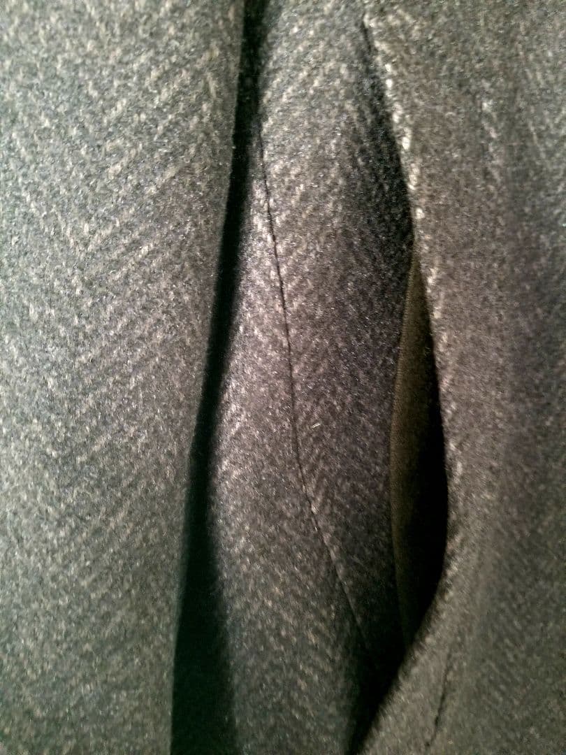 【極美品】ヒューゴボス ウール カシミヤ チェスターコート 本切羽