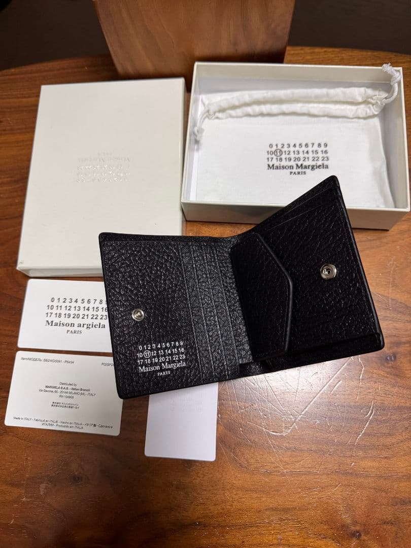 Maison Margiela 二つ折り財布 ブラック