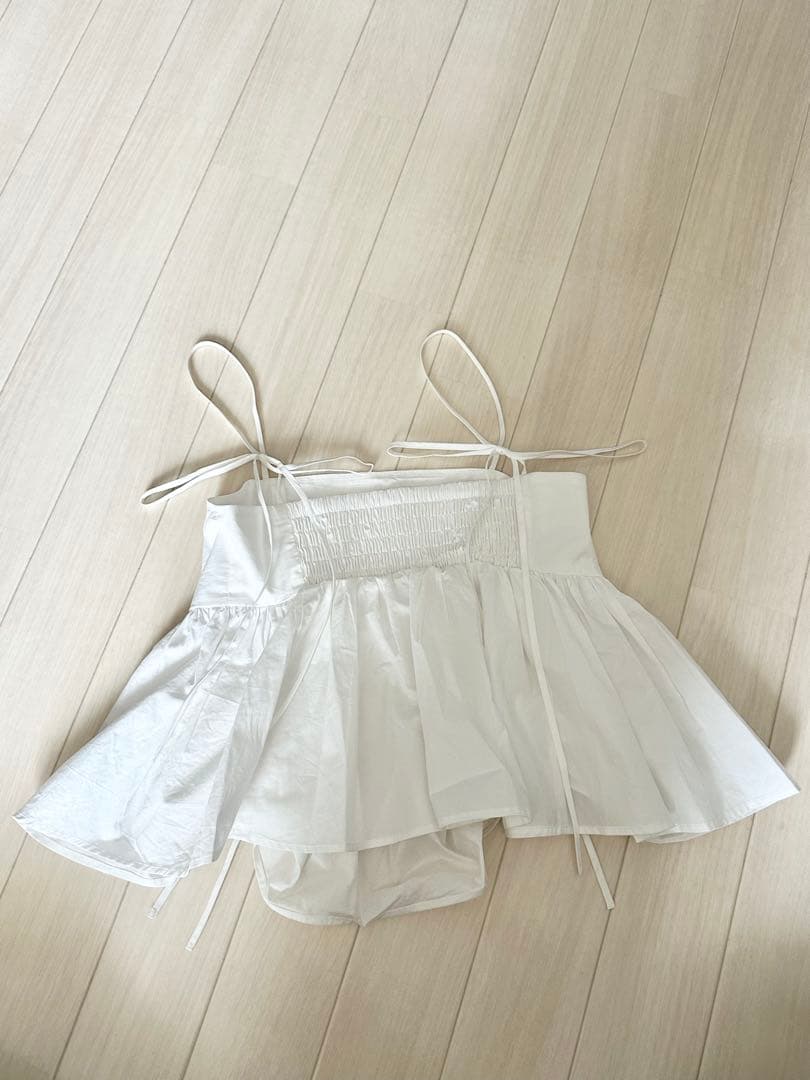 searoomlynn シャーリングRibbonビスチェキャミ