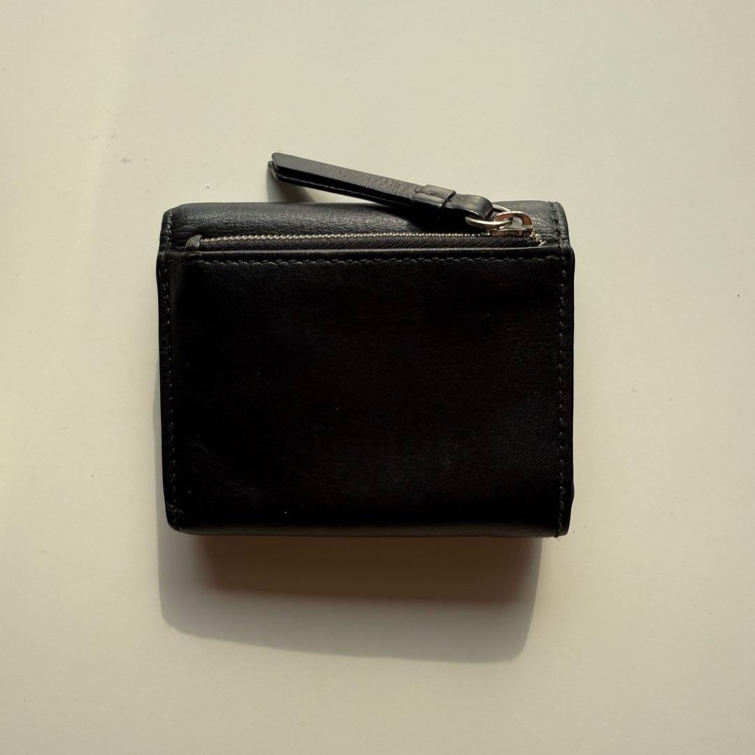 J&M DAVIDSON ブラック三つ折り財布 スタッズ IENA