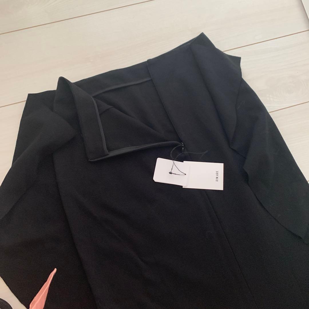 RIM.ARK タグ付き！未使用！フリルデザインタイトスカート　ブラック