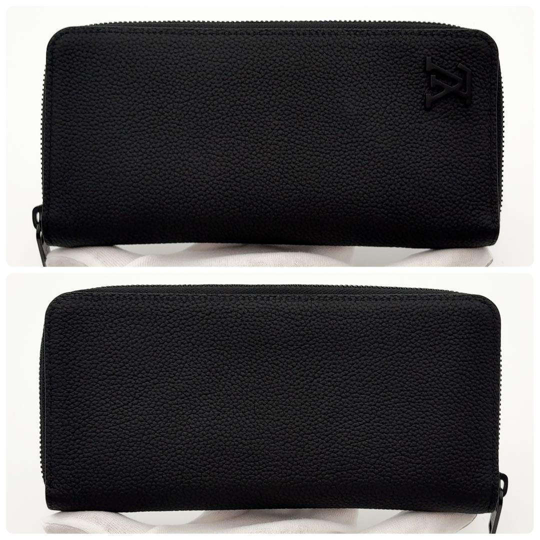 【超美品】ルイヴィトン アエログラム ジッピー ヴェルティカル 長財布 黒