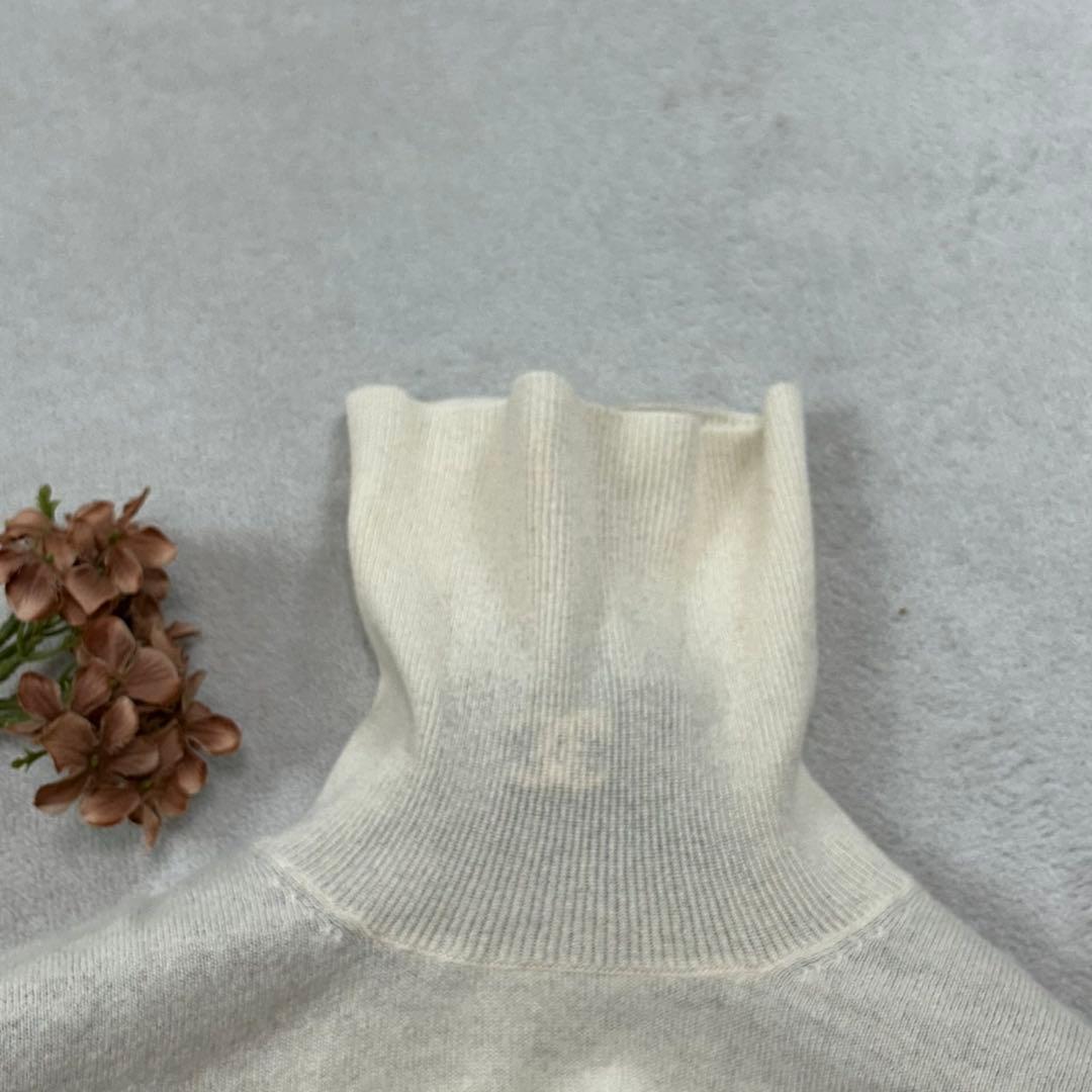 K852 M セオリーリュクス カシミヤ100% ニット ホワイト レディース