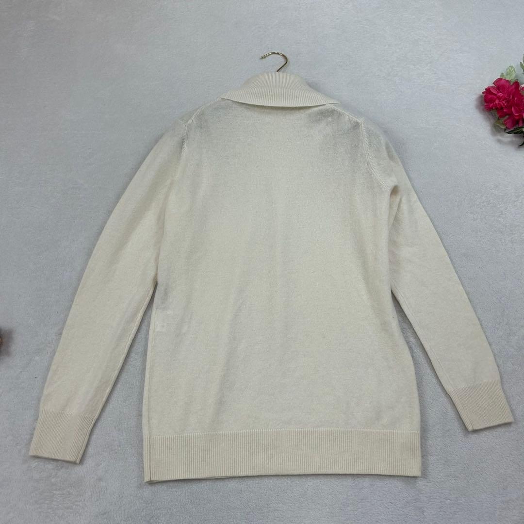 K852 M セオリーリュクス カシミヤ100% ニット ホワイト レディース