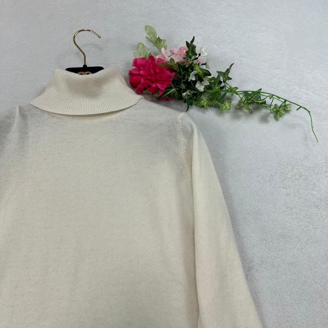 K852 M セオリーリュクス カシミヤ100% ニット ホワイト レディース