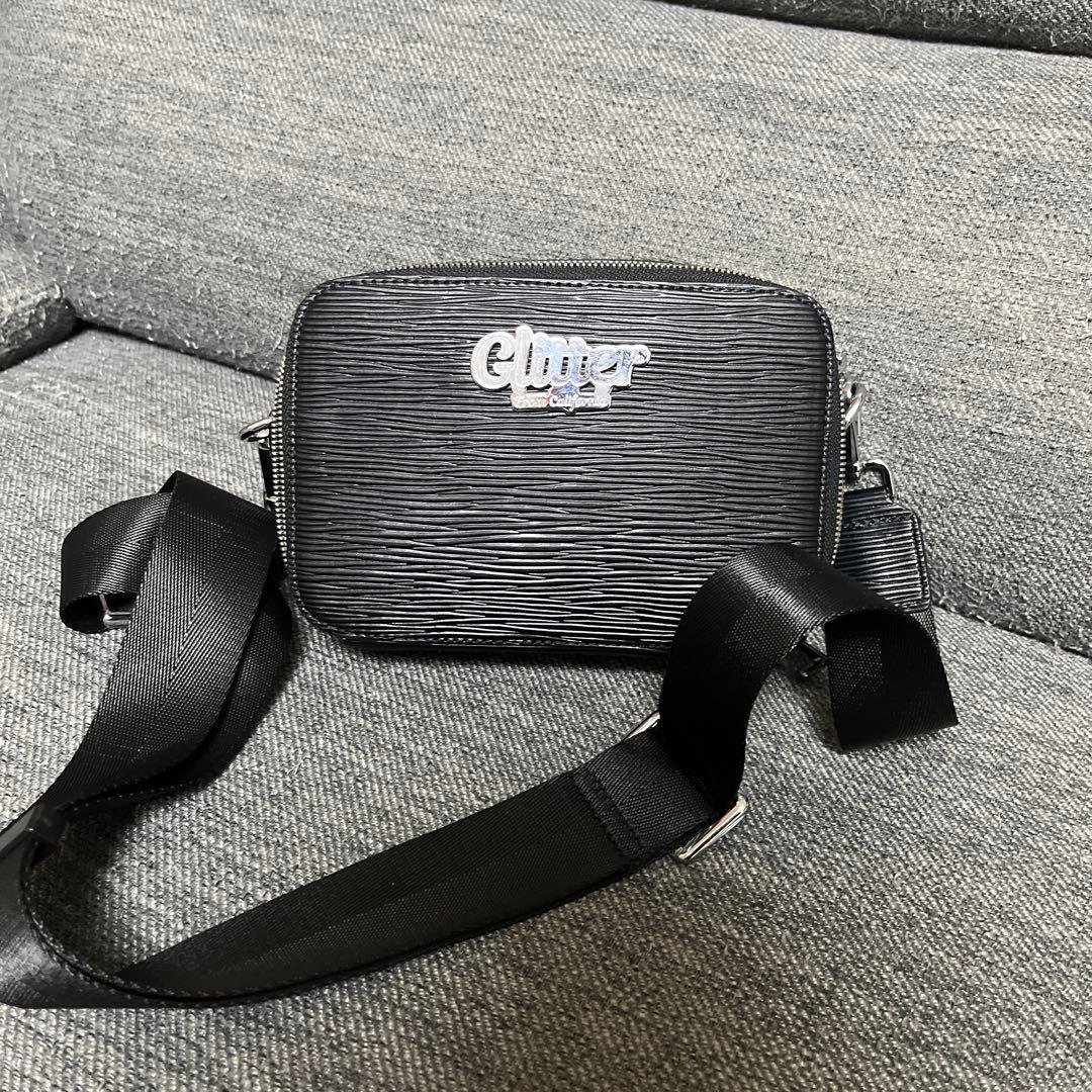 glitter レザーバック