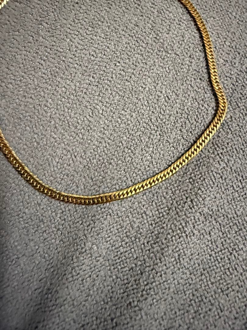 K18 6面　ダブル　喜平　アンクレット　23cm