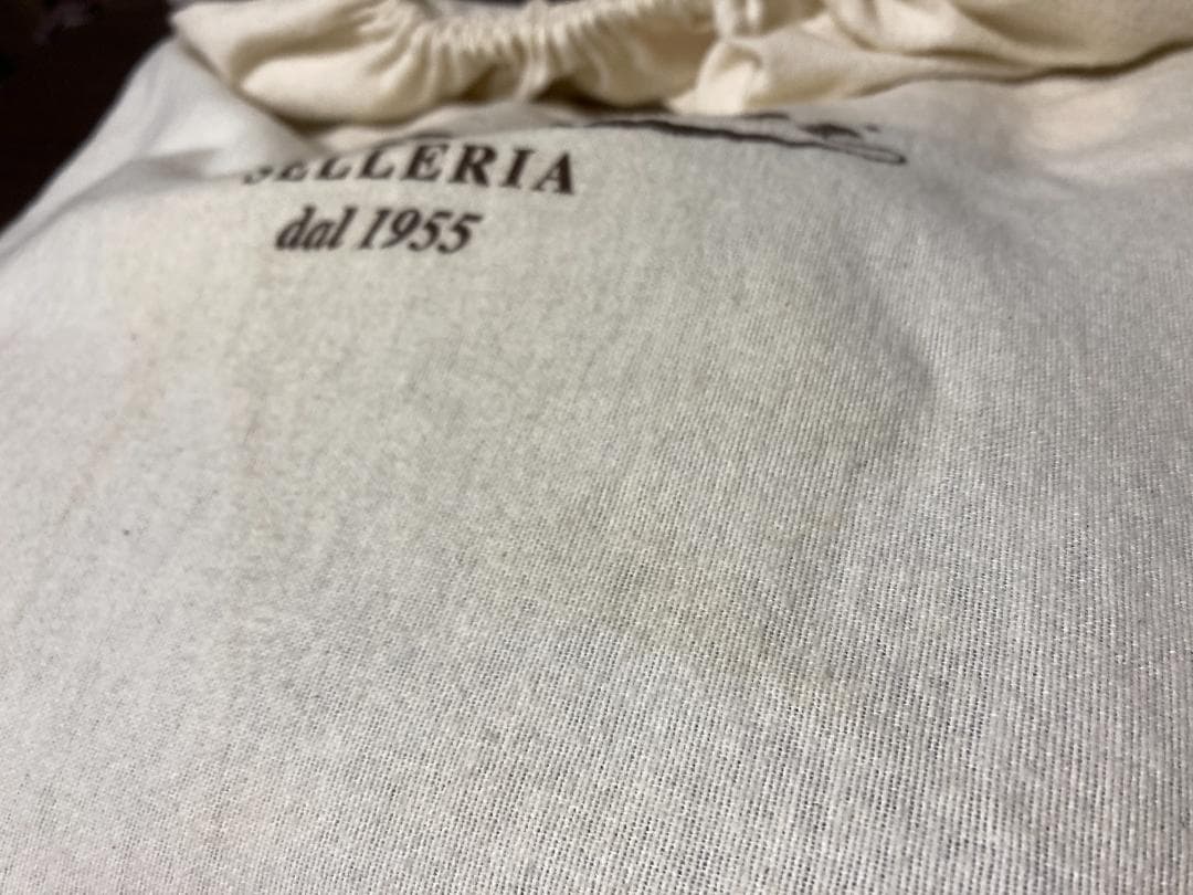 未使用傷有り ボルドリーニ セレリア 牛革 希少ブルー トートバッグ 6853