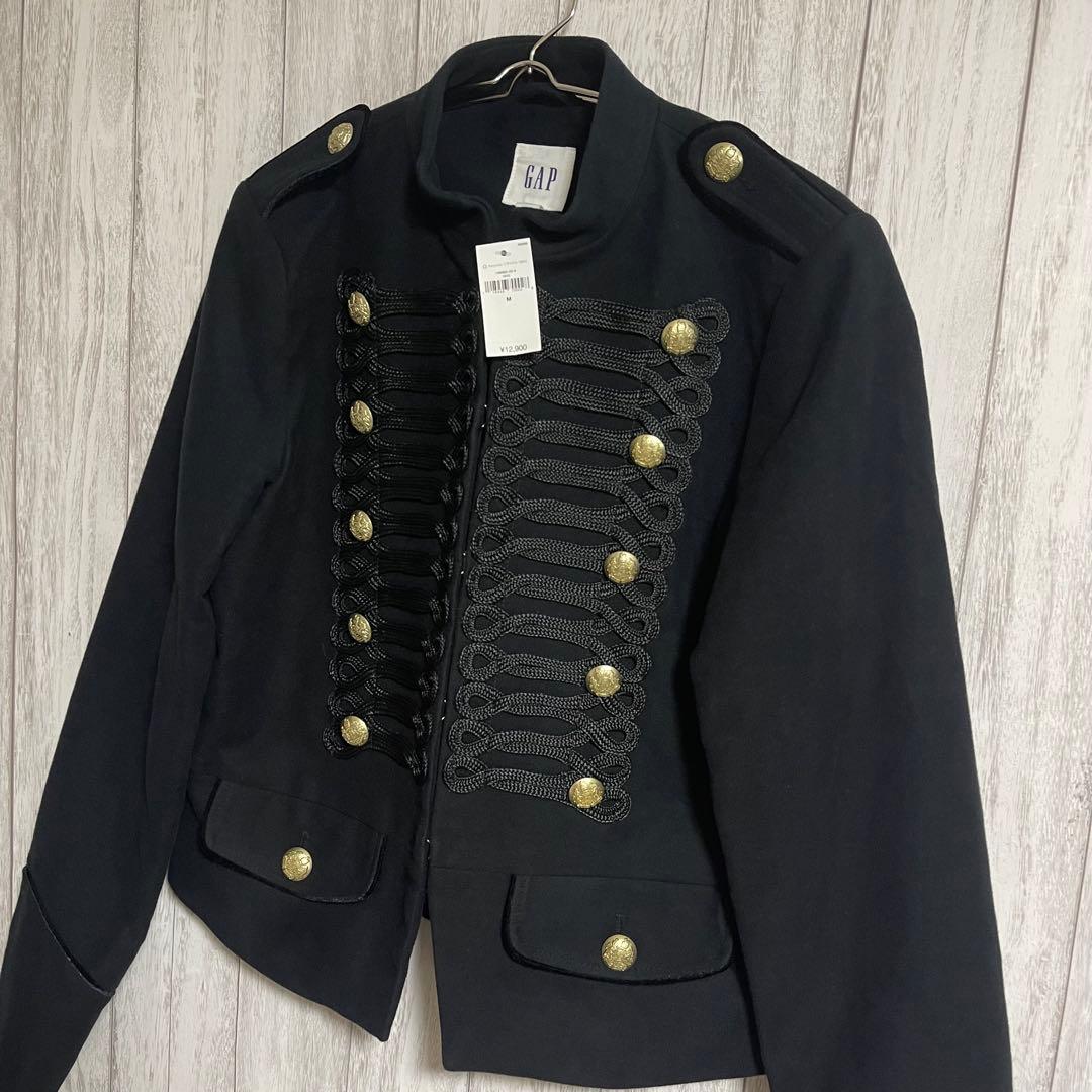 人気デザイン✨GAP ギャップ ナポレオンジャケット　金ボタン　ブラック　M