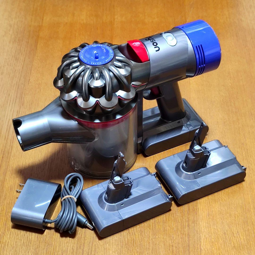 ダイソン SV11 掃除機　完全分解清掃済み 動作品　純正バッテリー３つセット