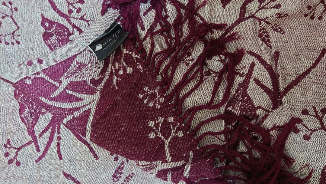 【値下げ】Woven Bliss　LADY BIRD beet　ベビーラップ