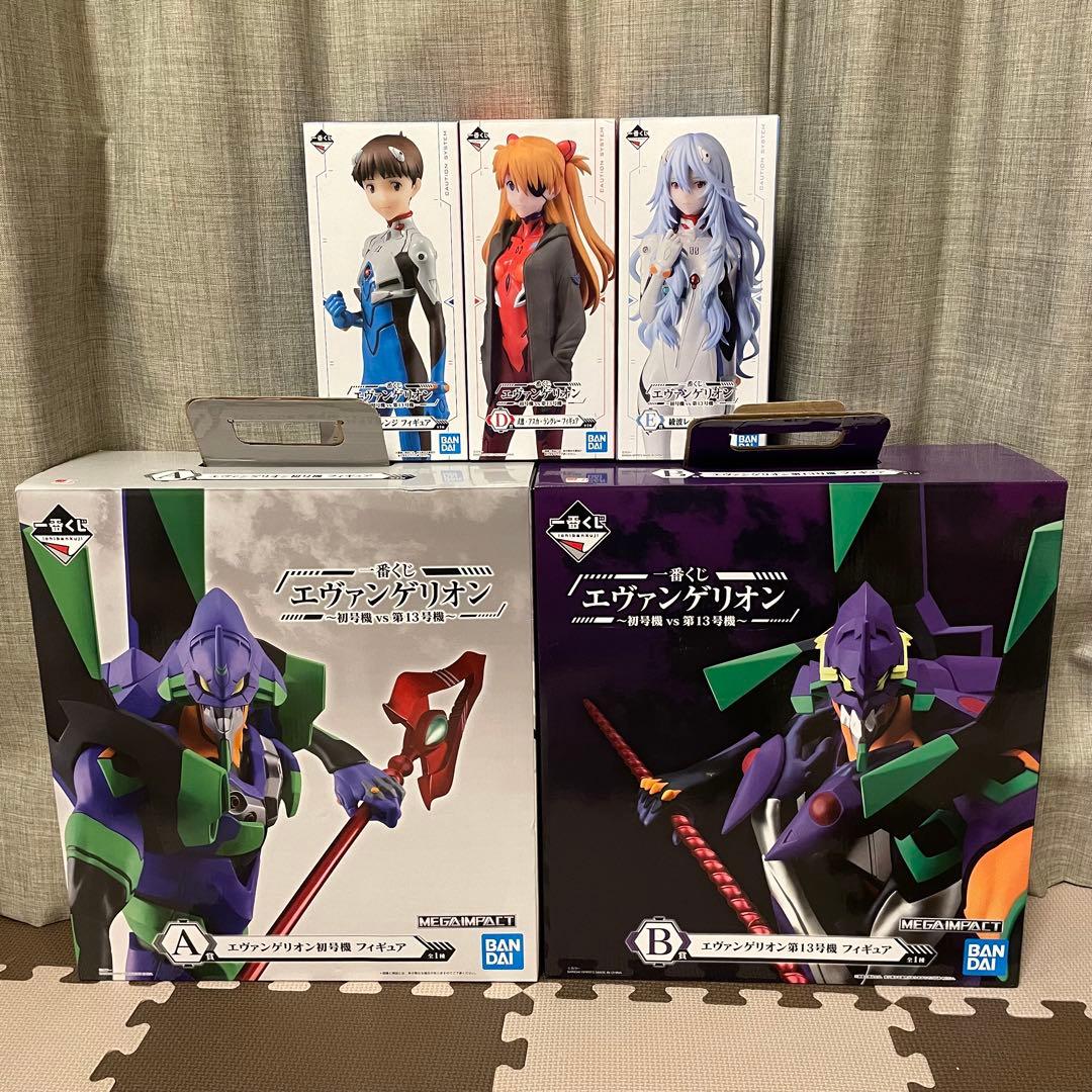 エヴァンゲリオン 一番くじ 〜初号機vs第13号機〜 A〜E賞5点セット