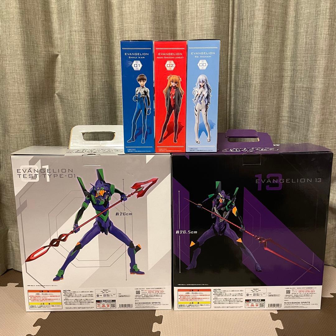 エヴァンゲリオン 一番くじ 〜初号機vs第13号機〜 A〜E賞5点セット